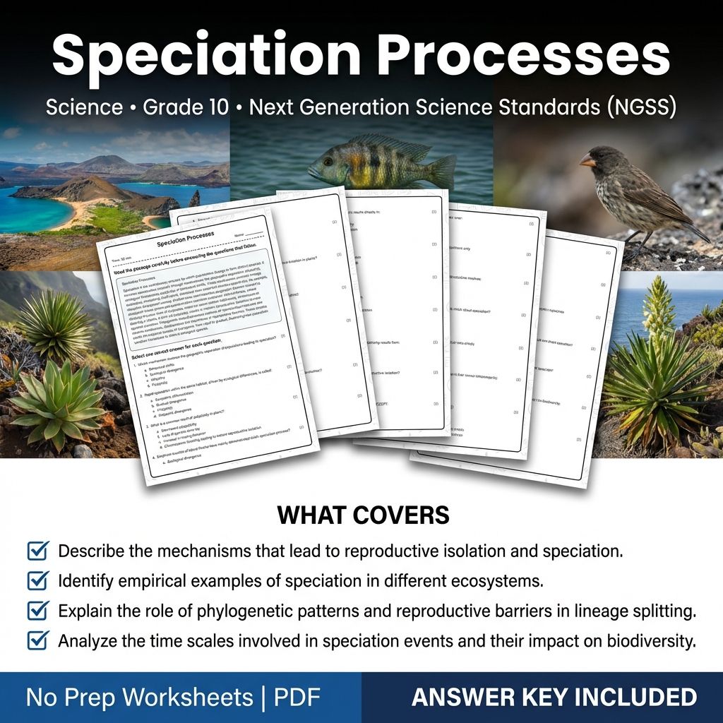 Grade 10 Science Worksheets Bundle | Environmental, Physics & Biology Topics — included worksheet 59