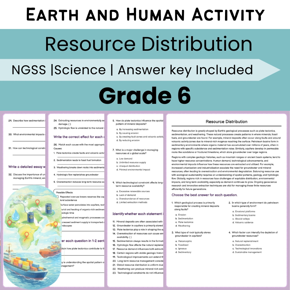 Grade 6 Science NGSS Worksheet Bundle | Comprehensive STEM Practice Pack — included worksheet 40