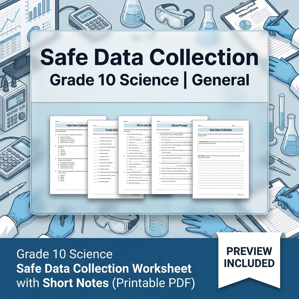Grade 10 Science Modeling & Evidence Reasoning Full-Year Bundle | General — included worksheet 37