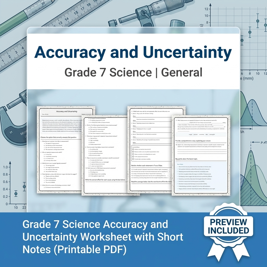 Grade 7 Science Scientific Modeling & Evidence Lesson Bundle: General Framework — included worksheet 8