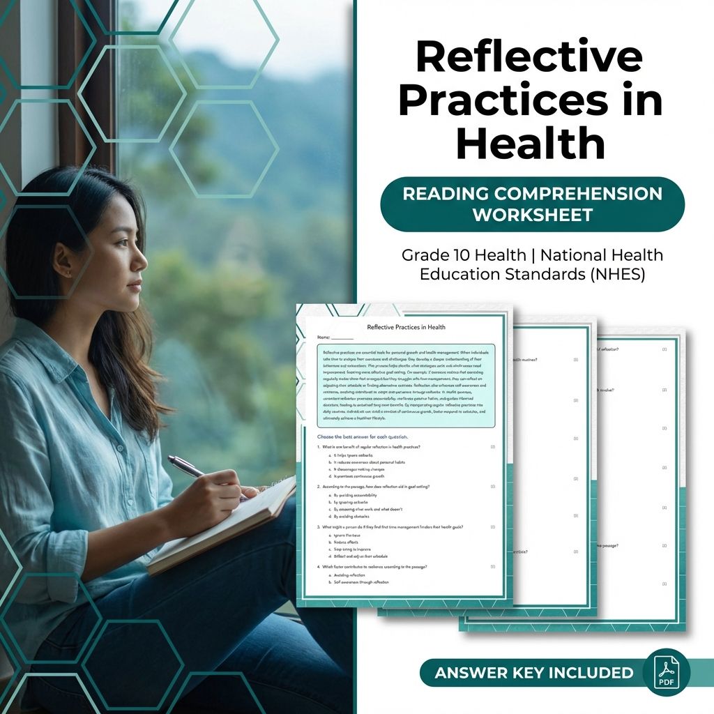 Grade 10 Health Goal-Setting Skills UNIT Bundle | NHES Standards Worksheet Pack — included worksheet 5