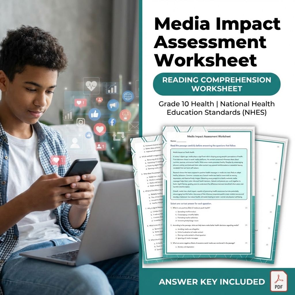 Grade 10 Health | Analyze Influences on Health Unit & Worksheet Collection  — included worksheet 2