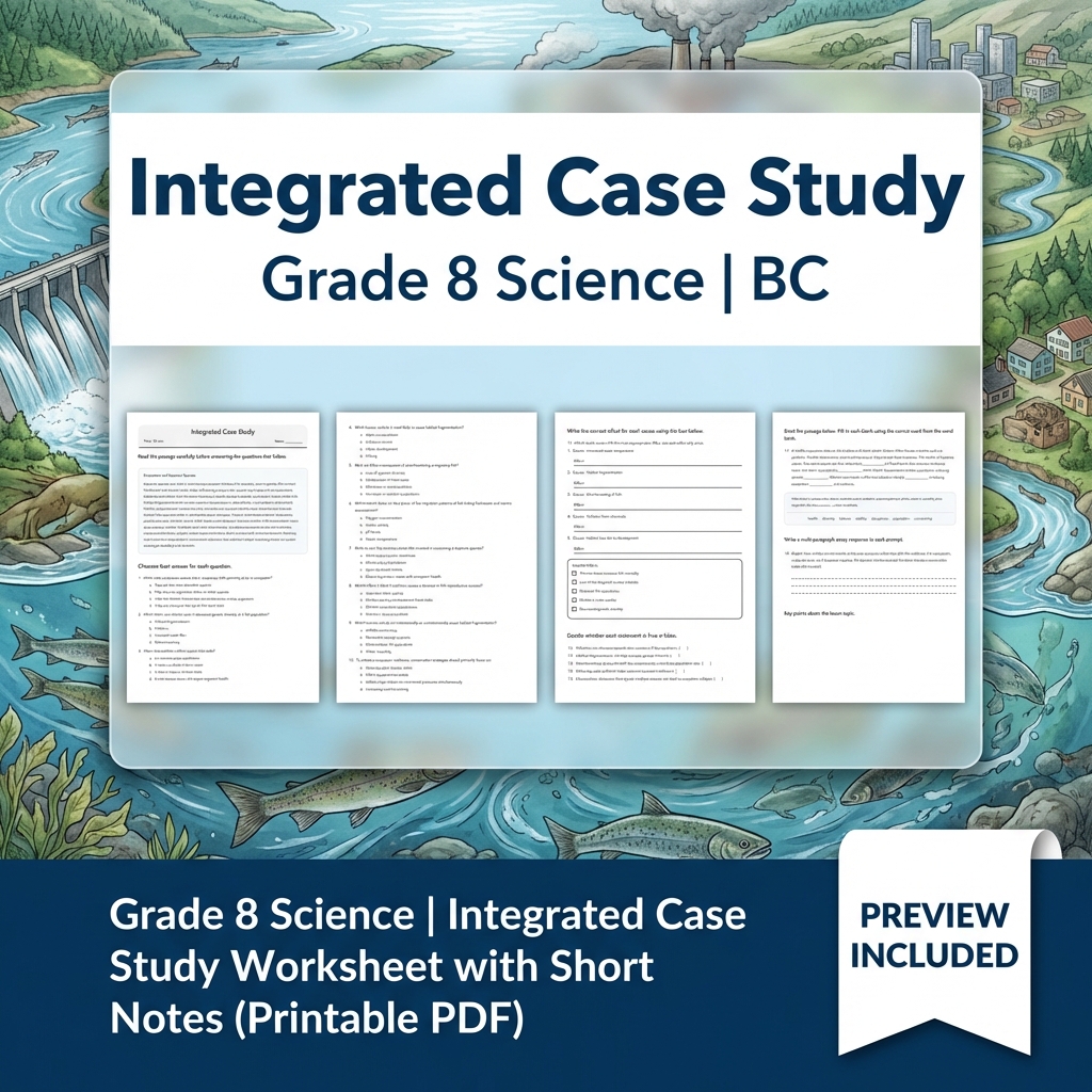 Grade 8 Science Lesson Bundle | Ecosystems, Biodiversity & Environmental Impacts — included worksheet 14