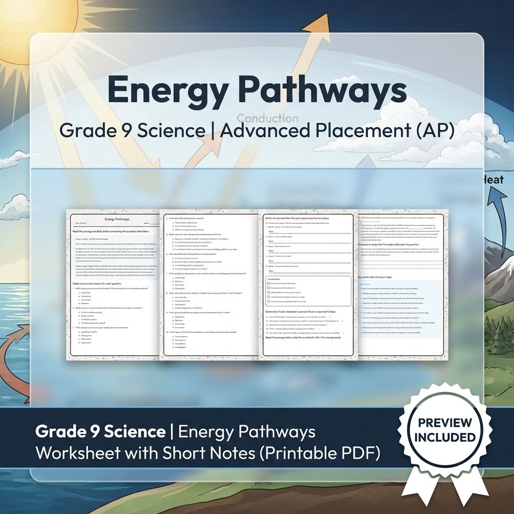 Grade 9 Science Worksheet Bundle | Comprehensive STEM Practice Pack (PDF) — included worksheet 40