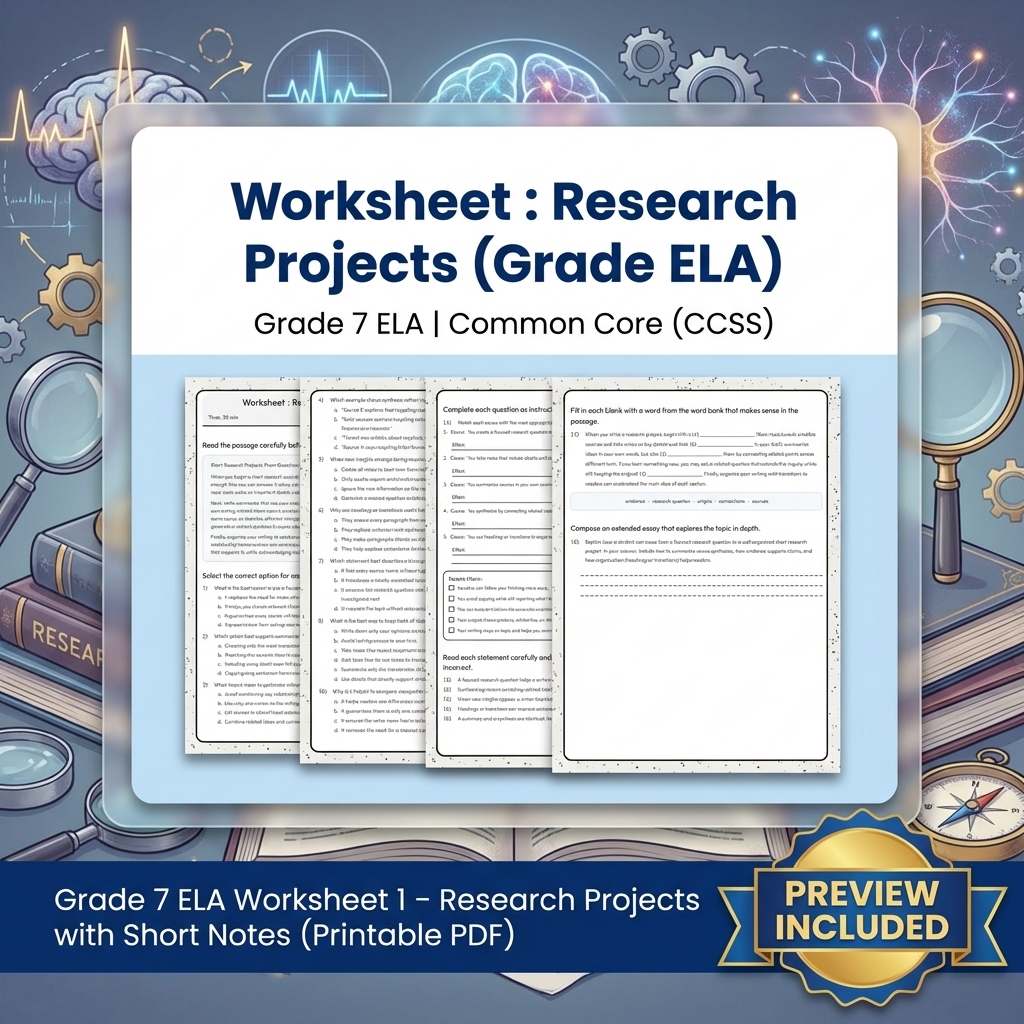 Grade 7 Writing Routinely ELA Full-Year Bundle – Common Core (CCSS) — included worksheet 36