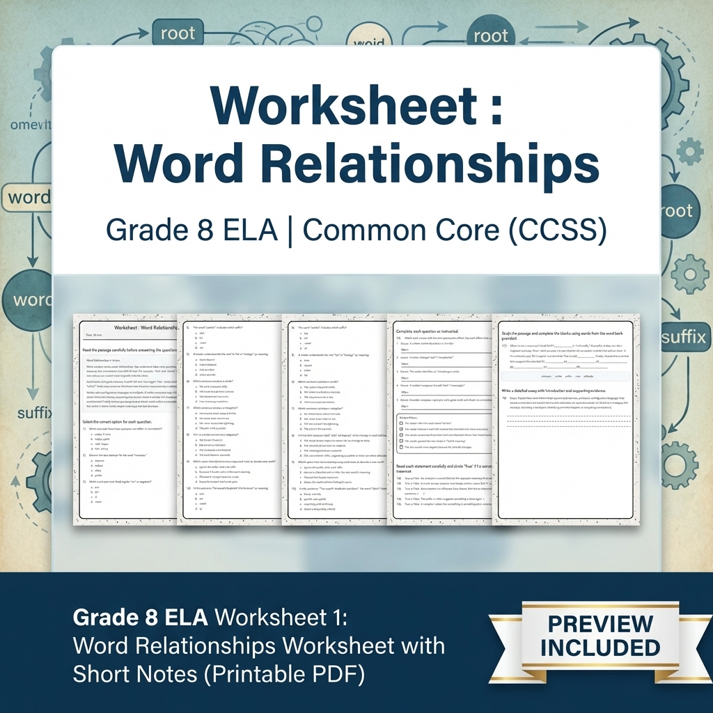 Grade 8 Clarity, Evidence & Argument Writing ELA Full-Year Bundle CCSS — included worksheet 34