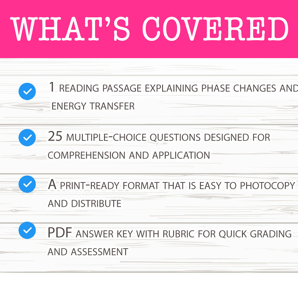 Grade 6 Science worksheet mcq paper worksheet — Grade 6 Science — Phase Energy Worksheet MCQ Paper for Mastery — page 2