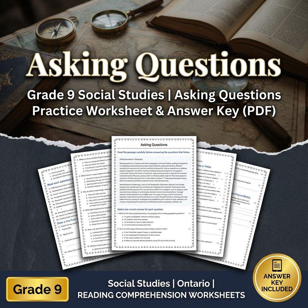 Grade 9 Social Studies | Community, Environment, & Urban Planning Strategies — included worksheet 37