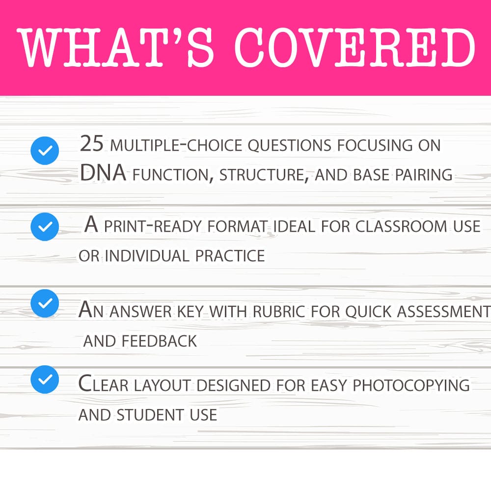 Grade 9 Science worksheet mcq paper worksheet — Grade 9 Science — Worksheet MCQ Paper for Mastering Chromosomes and DNA —…