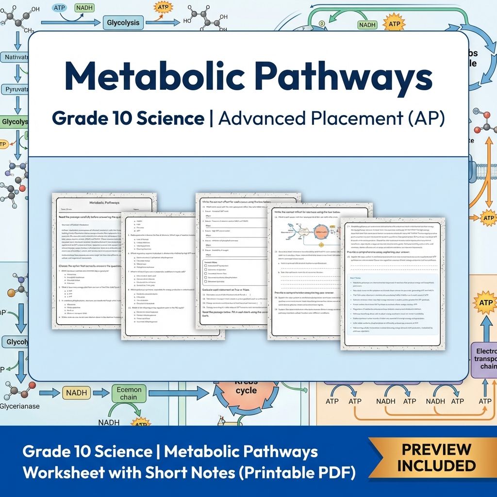 Grade 10 Science Unit Bundle | Genetics, Ecology & Cellular Biology Worksheets — included worksheet 11