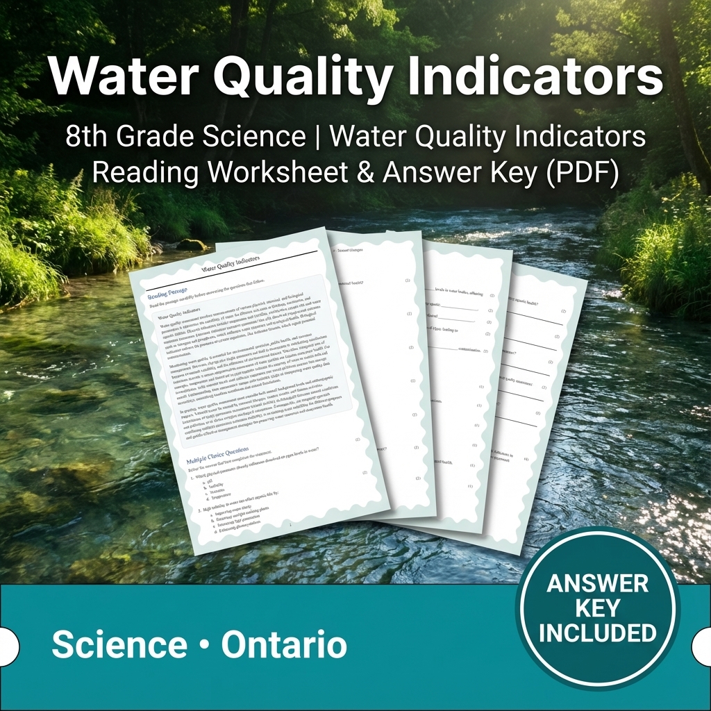 Grade 8 Science Worksheets Bundle | Biology, Physics & Earth Science Resources — included worksheet 56