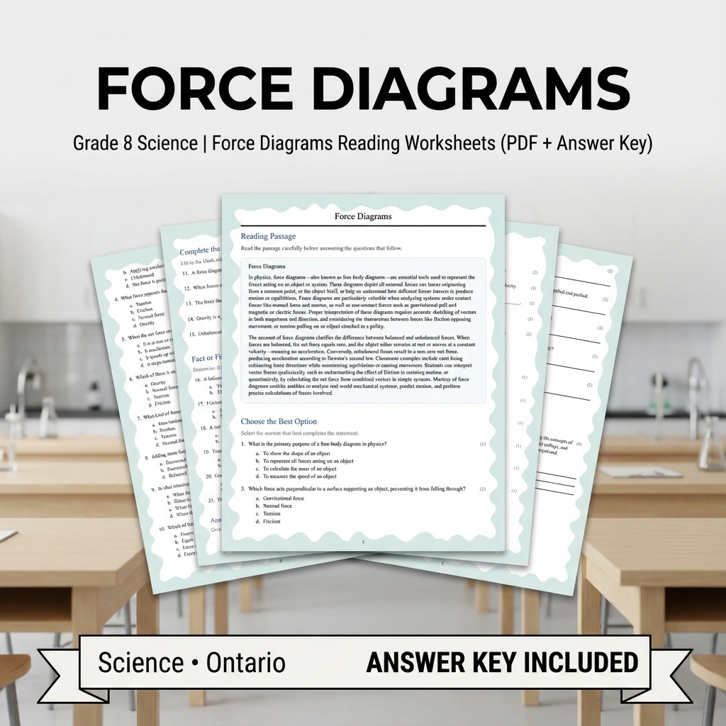 Grade 8 Science Worksheets Bundle | Biology, Physics & Earth Science Resources — included worksheet 57