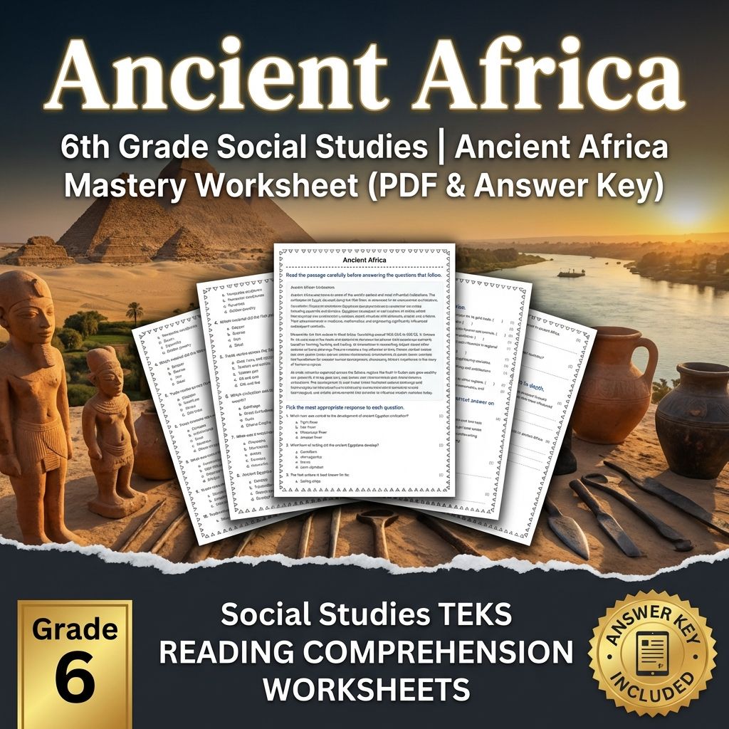 Grade 6 Social Studies Bundle – Ancient Empires & Cultural Diffusion — included worksheet 6