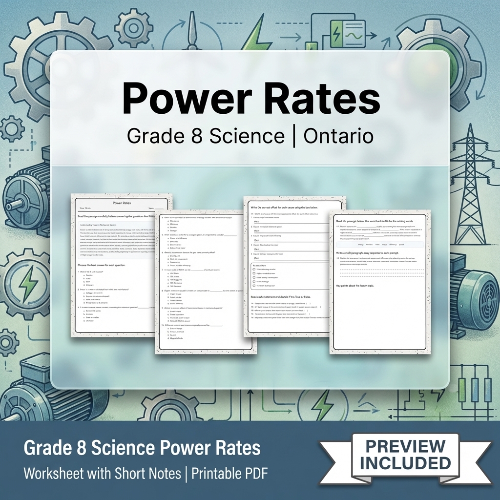 Grade 8 Science Full Year Bundle | Water Systems & Hydrostatics Curriculum — included worksheet 58