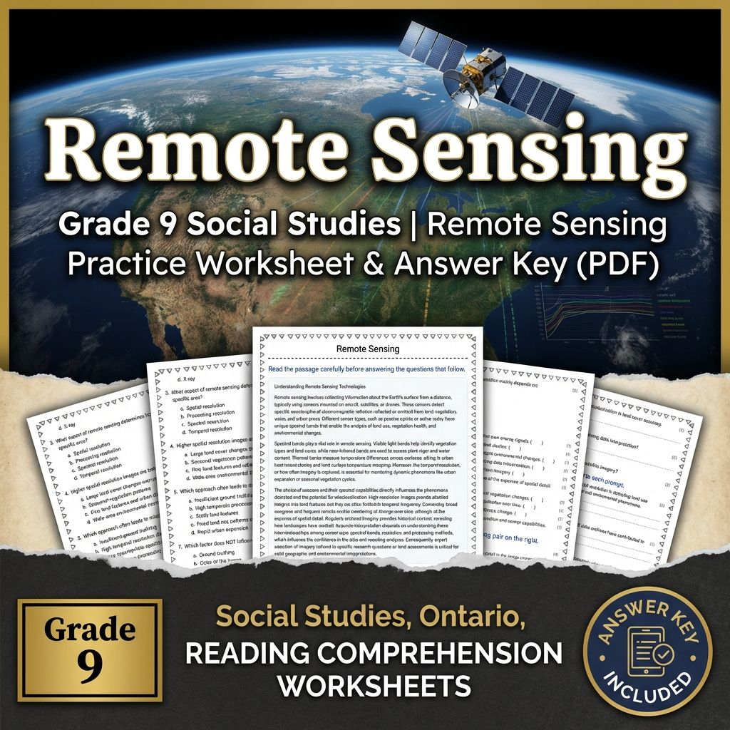 Grade 9 Social Studies | Community, Environment, & Urban Planning Strategies — included worksheet 38