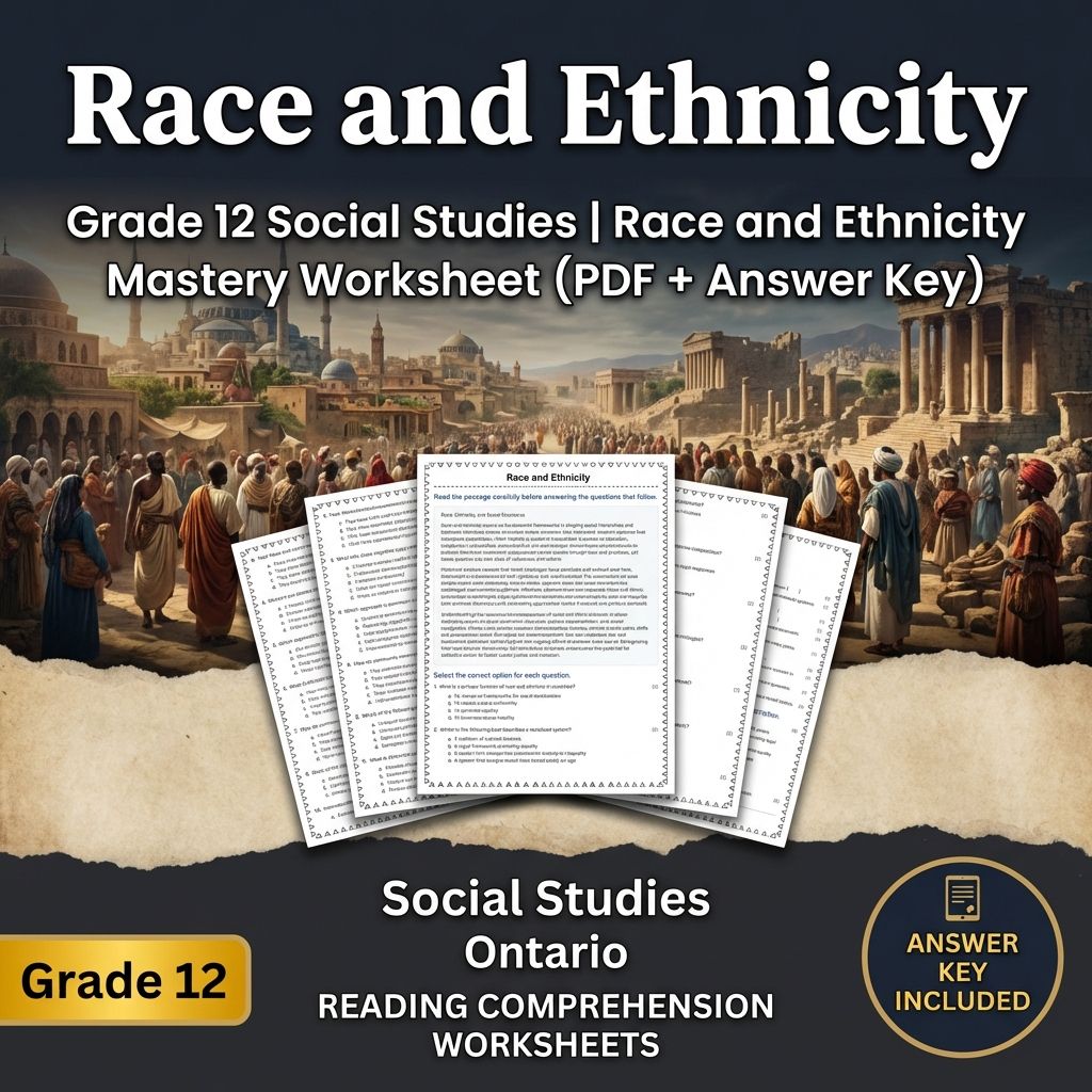 Grade 12 Social Studies | Race and Ethnicity Mastery (PDF + Answer Key)
