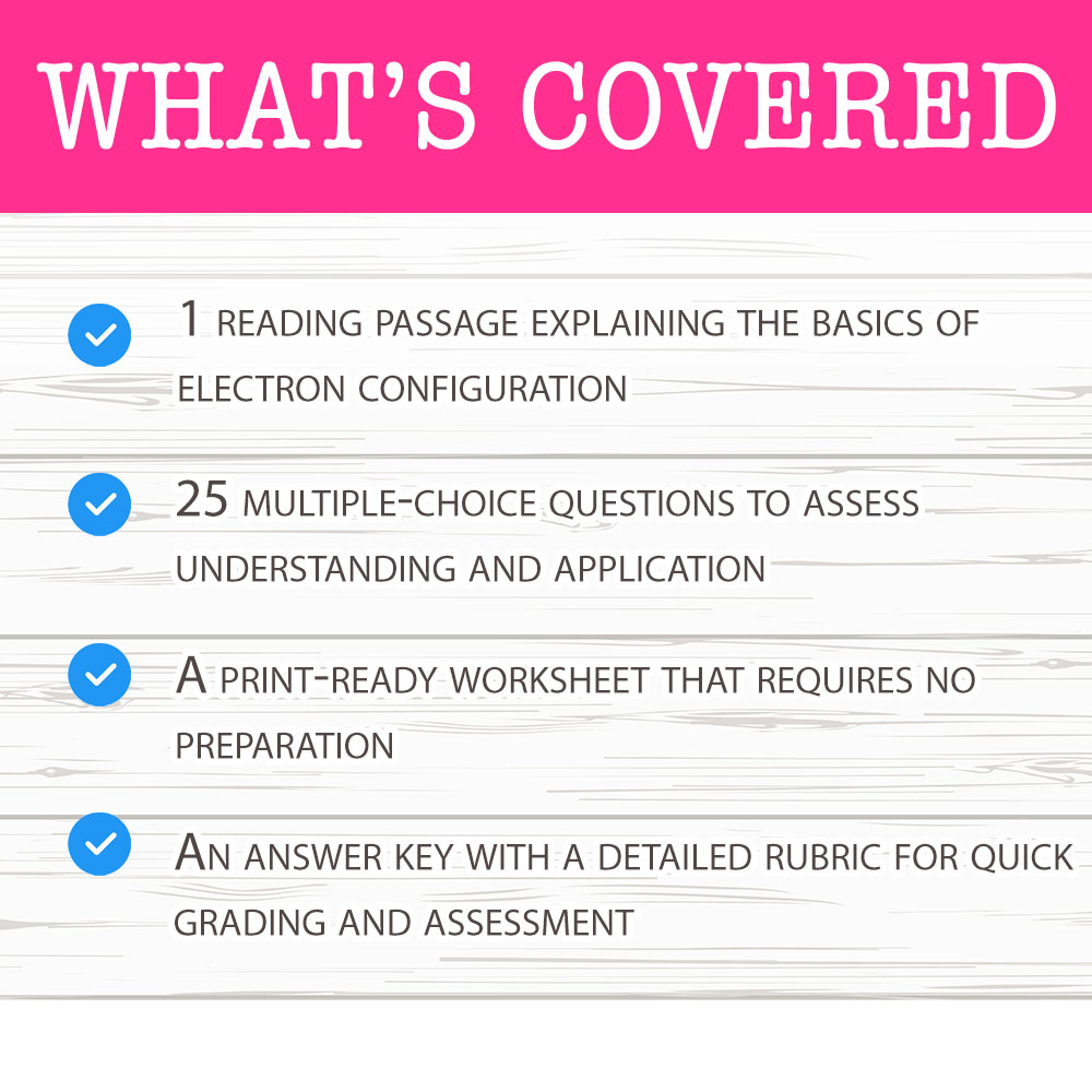 Grade 9 Science worksheet mcq paper worksheet — Grade 9 Science — Worksheet MCQ Paper for Mastering Electron Configuration…