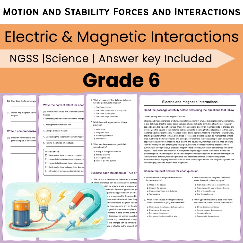 Grade 6 Science NGSS Worksheet Bundle | Comprehensive STEM Practice Pack — included worksheet 41
