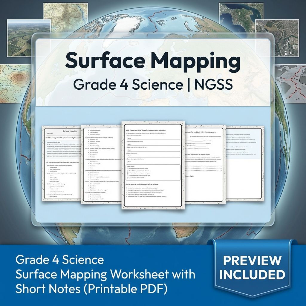 Grade 4 Science | Earth's Systems Unit Bundle NGSS-Aligned Worksheets — included worksheet 2