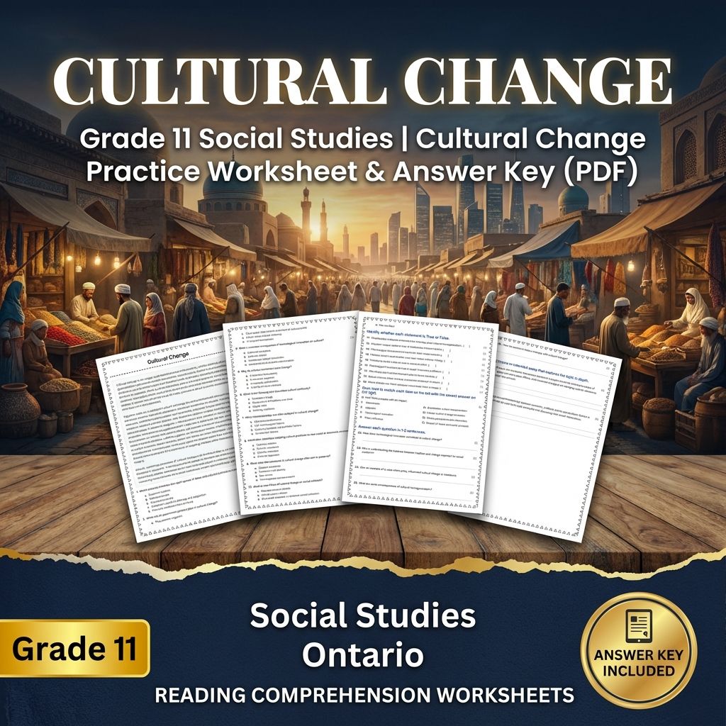 Grade 11 Social Studies Bundle – Critical Thinking & Analysis (PDF + Answer Key) — included worksheet 34