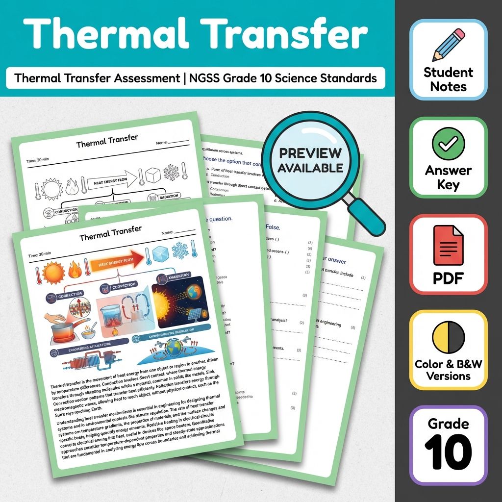 Grade 10 Science | Work & Power NGSS Assessment Mini Bundle – Printable — included worksheet 3