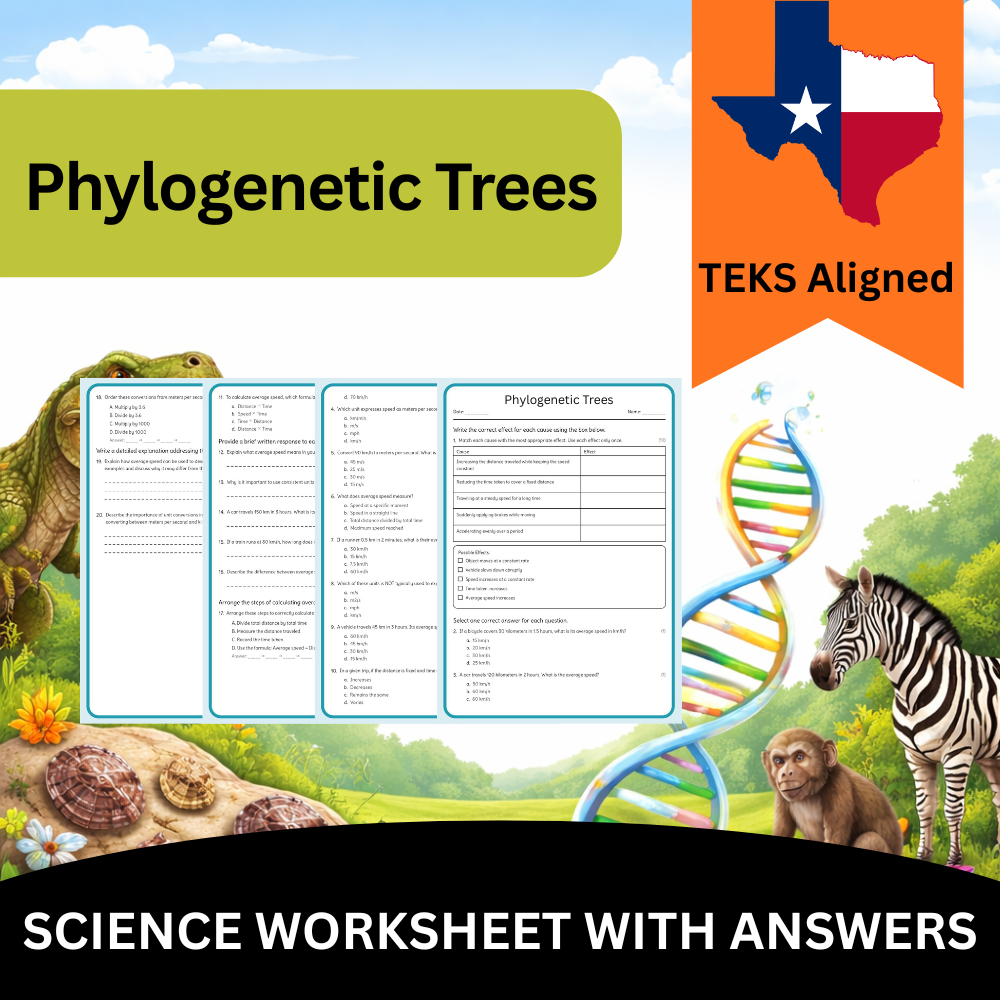 Grade 9 Science Worksheet Bundle – Comprehensive TEKS-Aligned Biology & Ecology Resources — included worksheet 57