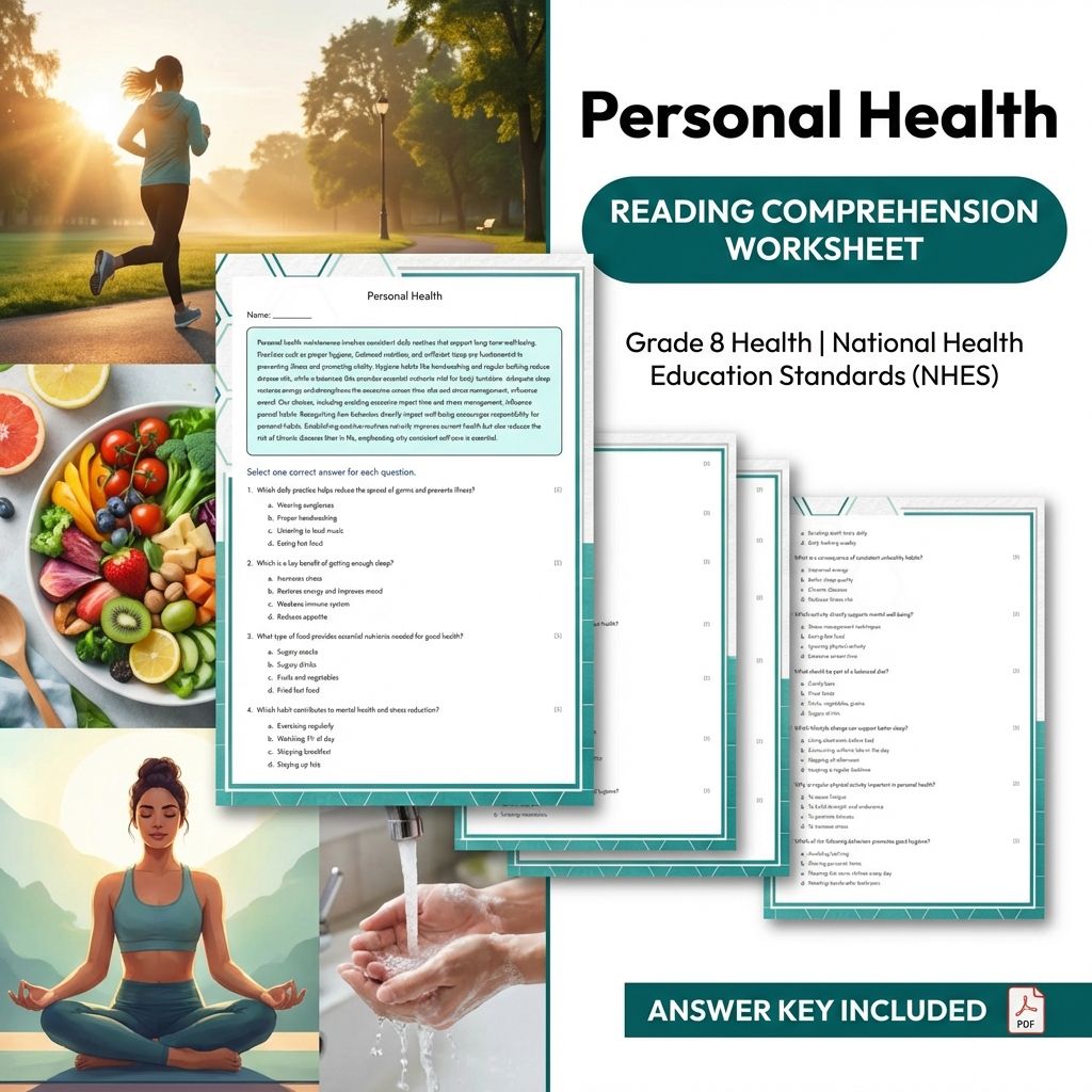 Grade 8 Health Worksheet Bundle – Body Systems, Wellness & Communication Strategies — included worksheet 30