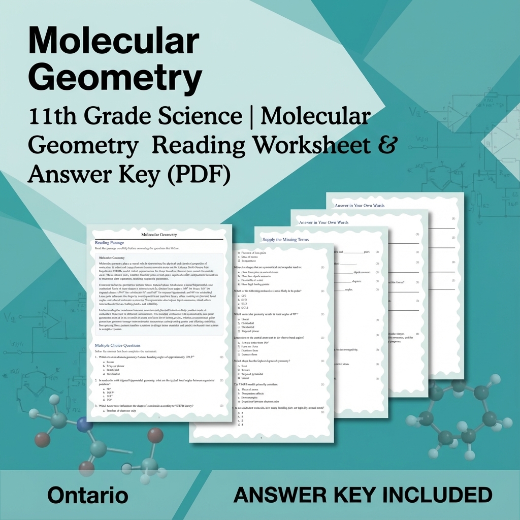 Grade 11 Science Unit Bundle | Chemical Bonding & Reaction Energetics  — included worksheet 12