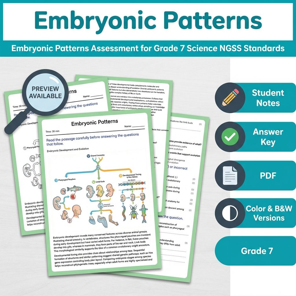 Grade 7 Science Full Year Bundle | NGSS Assessment Worksheets & Resources — included worksheet 45