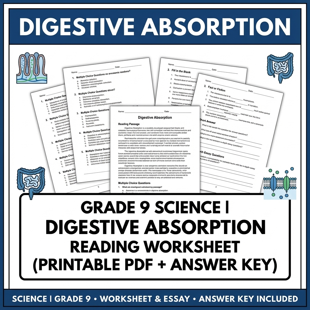 Grade 9 Science Unit Bundle | Human Body Systems & Cell Functions  — included worksheet 15
