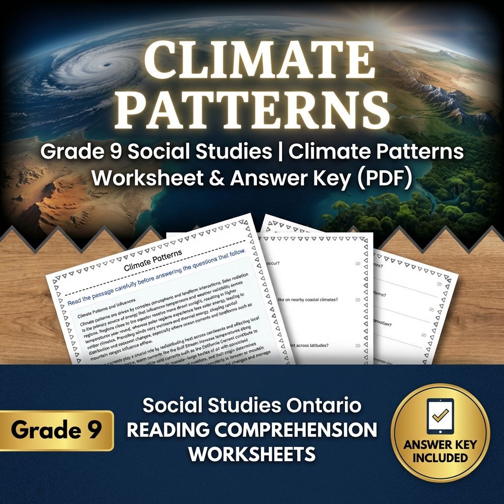 Grade 9 Social Studies | Community, Environment, & Urban Planning Strategies — included worksheet 39