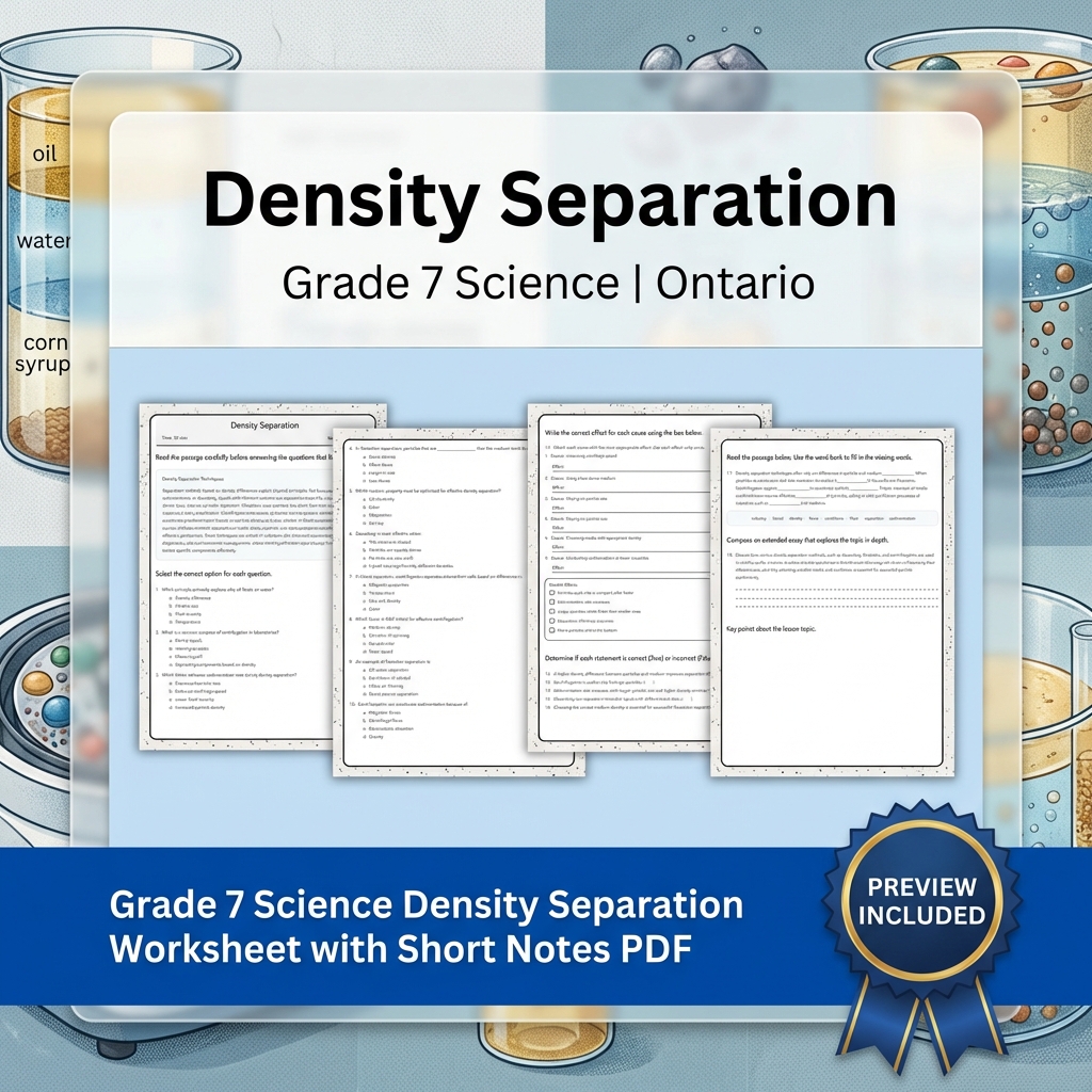 Grade 7 Science Full Year Bundle | Ecosystems & Heat Transfer — included worksheet 55