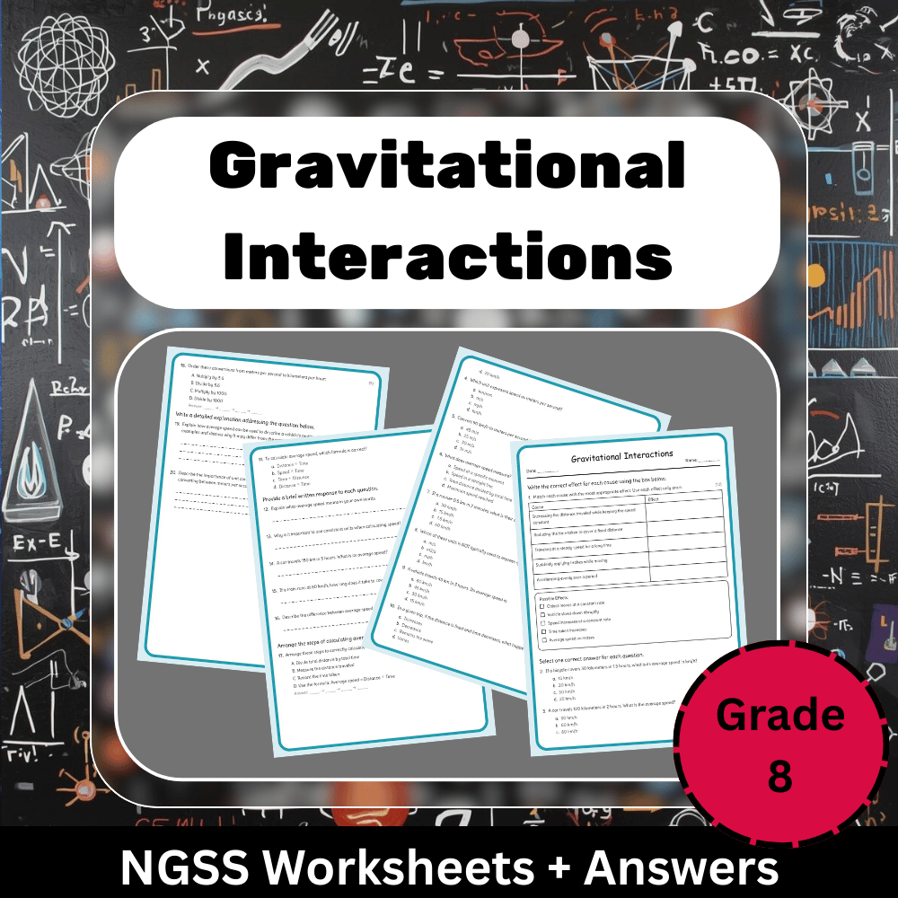 Grade 8 Science Worksheet Bundle | Cells, Climate, Evolution & Energy NGSS — included worksheet 45
