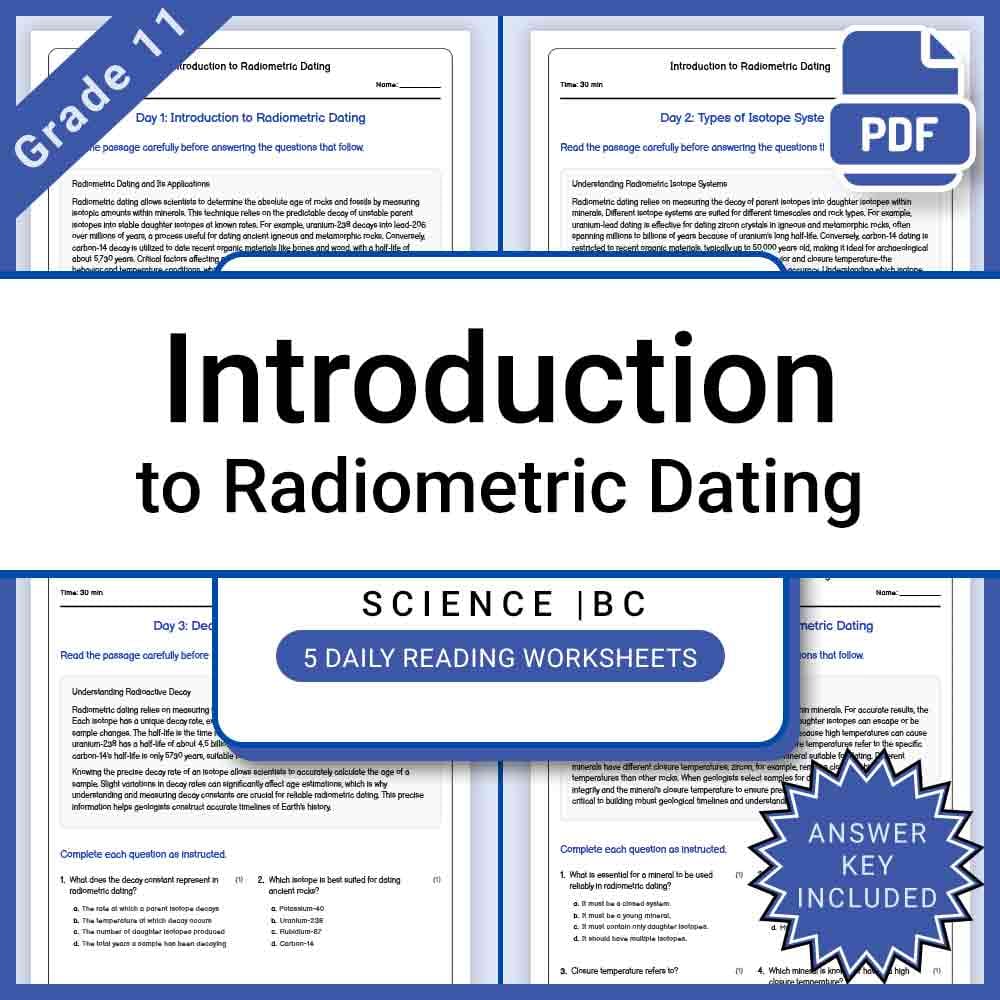Grade 11 Science Full Year Bundle | Earth, Physics, and Core Concepts — included worksheet 55