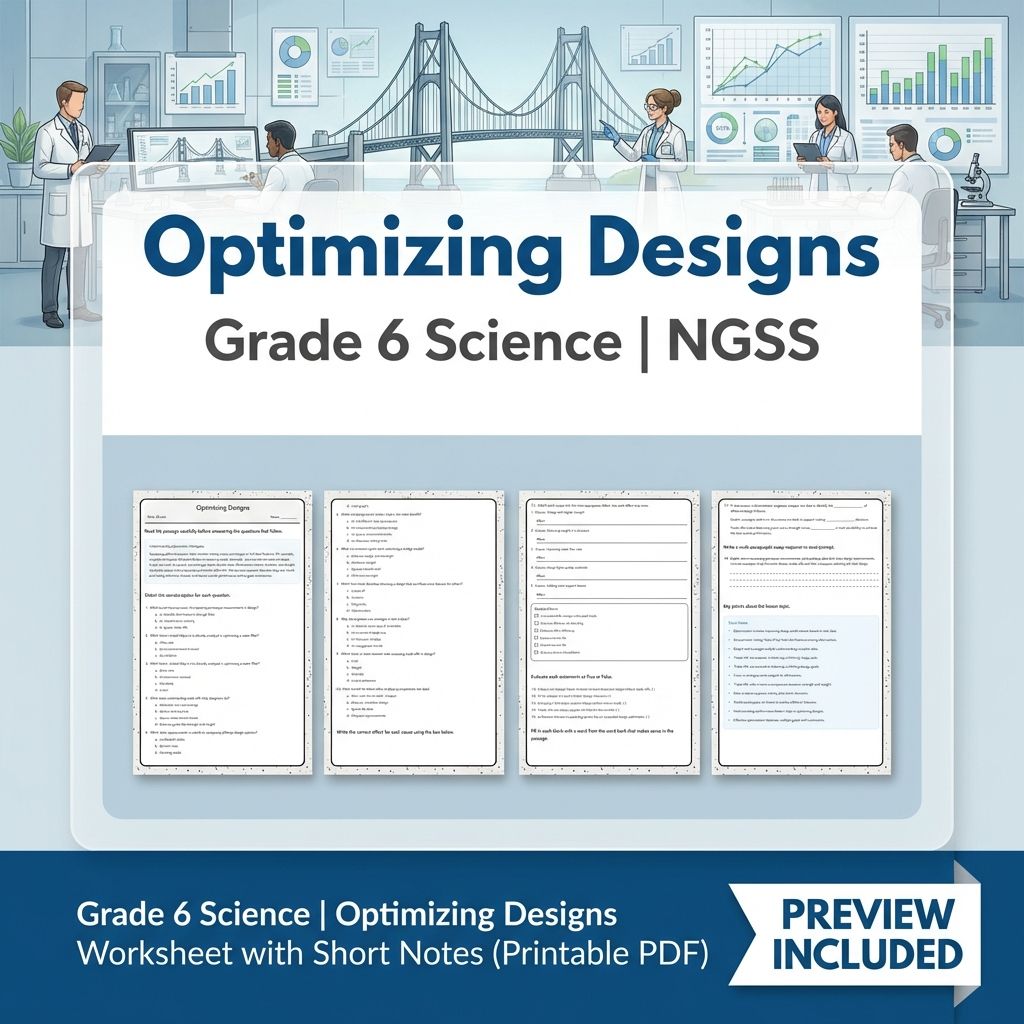 Grade 6 Science NGSS Engineering Design | STEM Worksheets & Activities Bundle — included worksheet 3