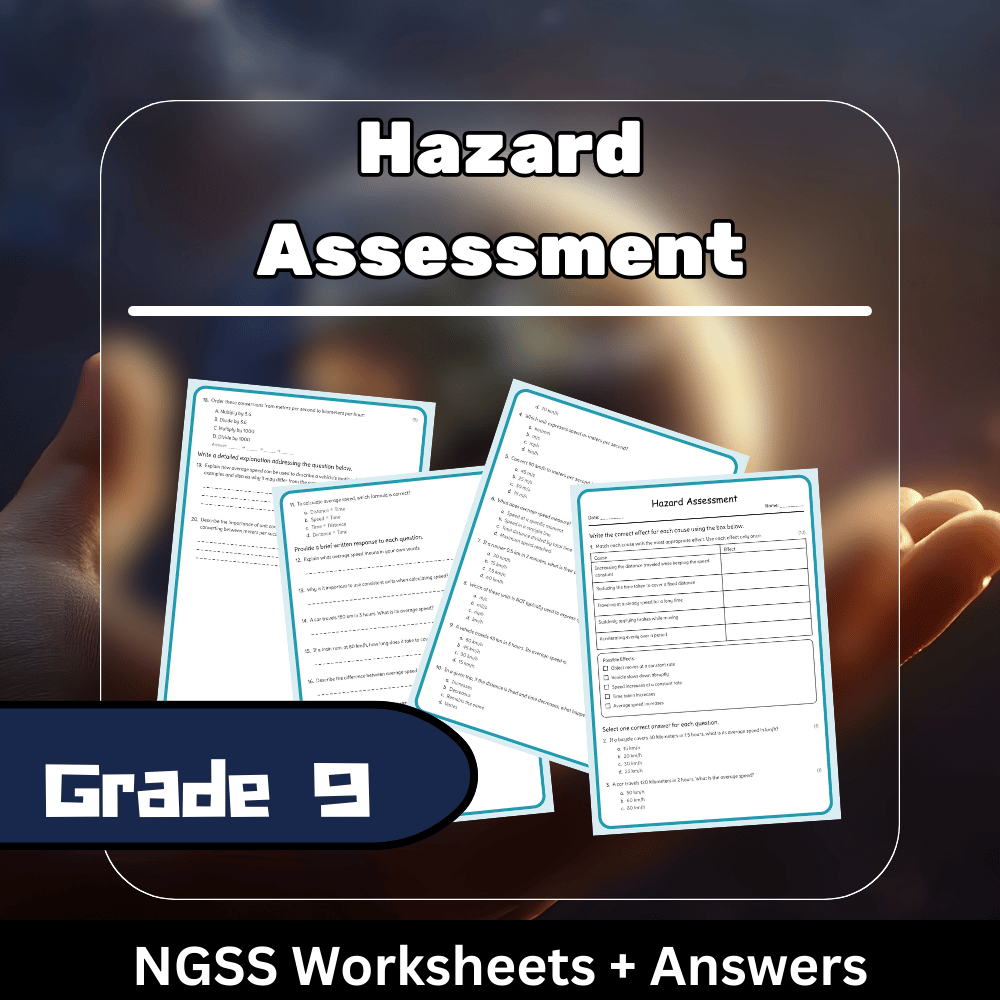 Grade 9 Science | Hazard Assessment Worksheet (PDF) – NGSS Standards