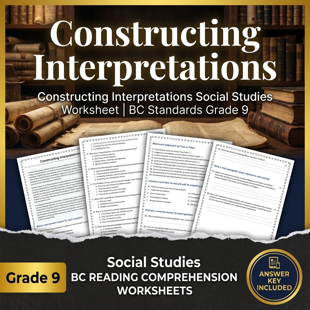 Grade 9 Social Studies Bundle | Constructing Historical Narratives  — included worksheet 7