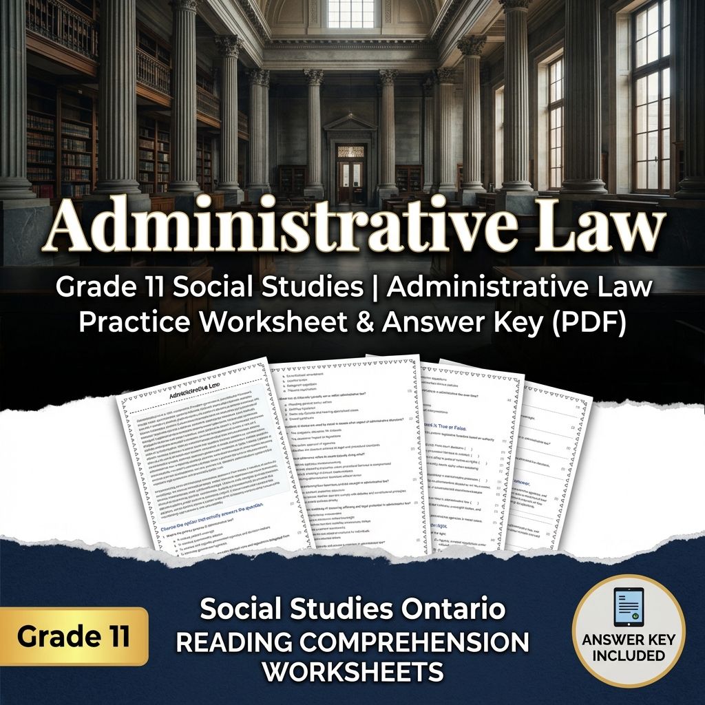 Grade 11 Social Studies Unit Bundle | Constitutional & Legal Foundations — included worksheet 9