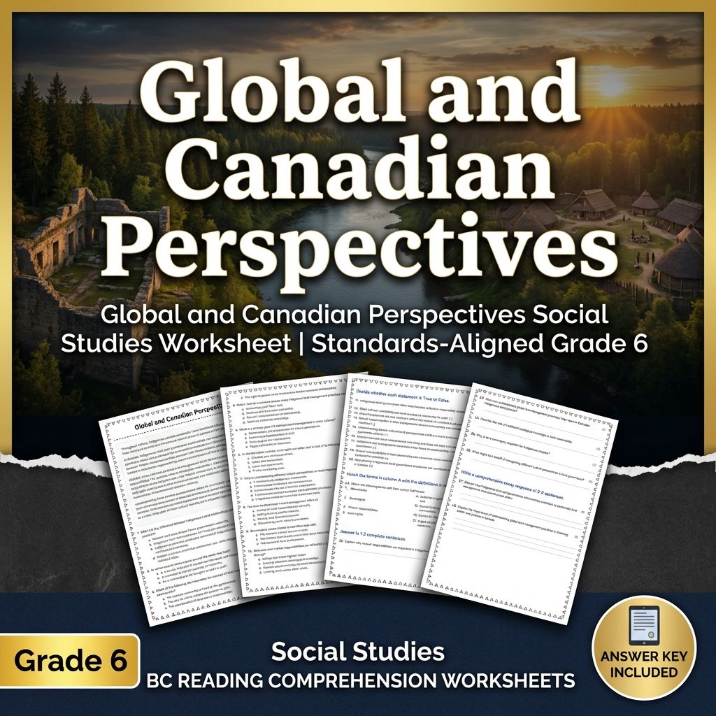Grade 6 Social Studies | Indigenous Land Responsibilities Bundle — included worksheet 8