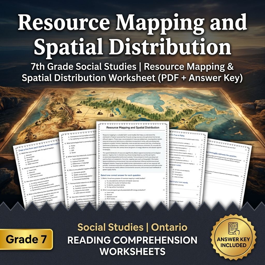Grade 7 Social Studies Bundle | Human-Environment Interactions & Global Networks — included worksheet 15