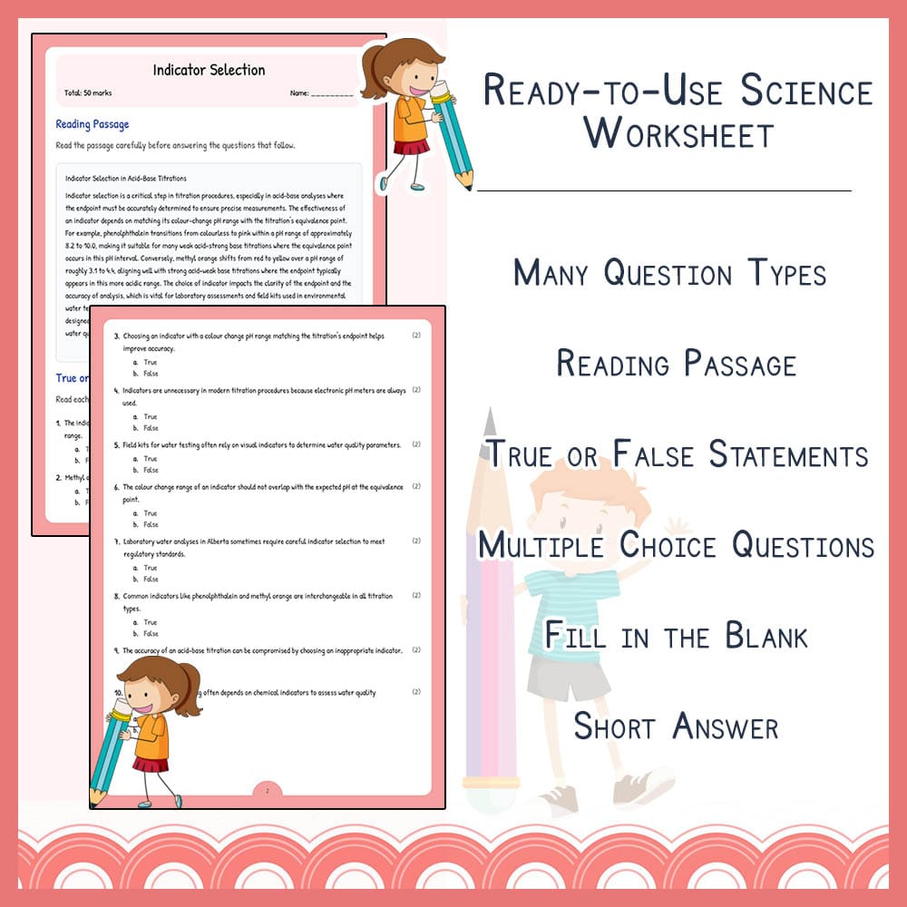 Grade 11 Science worksheet elena worksheet — Grade 11 Science | Indicator Selection Worksheet | Alberta Standards — page 2
