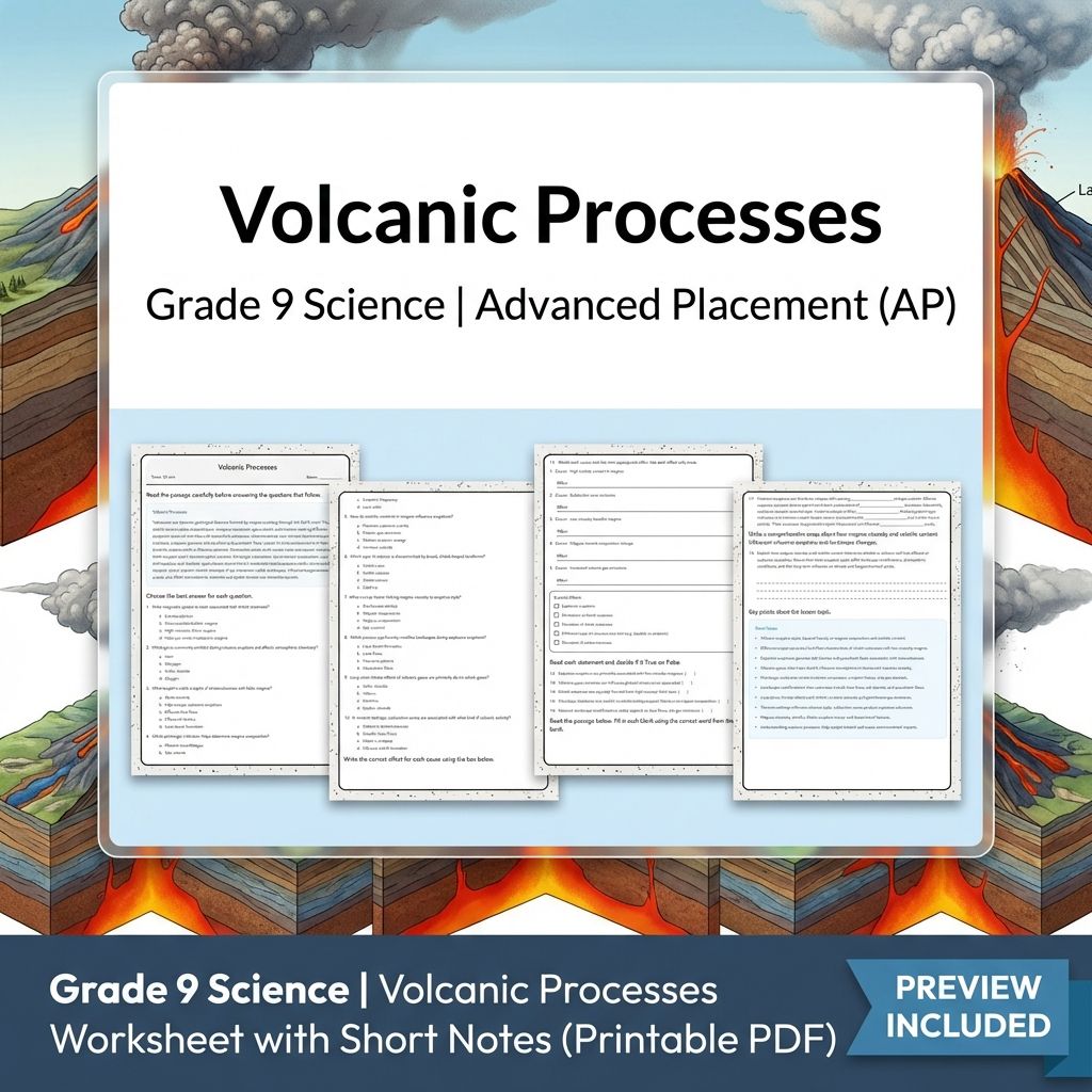Grade 9 Science Worksheet Bundle | Comprehensive STEM Practice Pack (PDF) — included worksheet 44