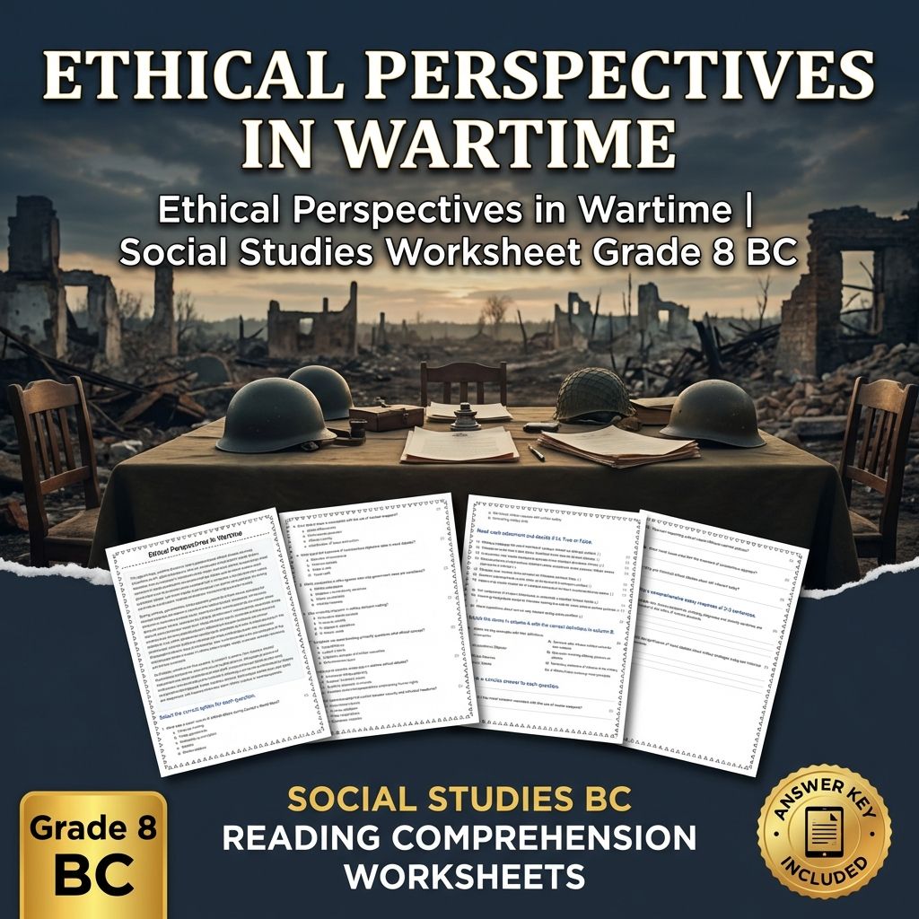 Grade 8 Social Studies | Wartime Pressures & Global Conflict Unit Bundle — included worksheet 8