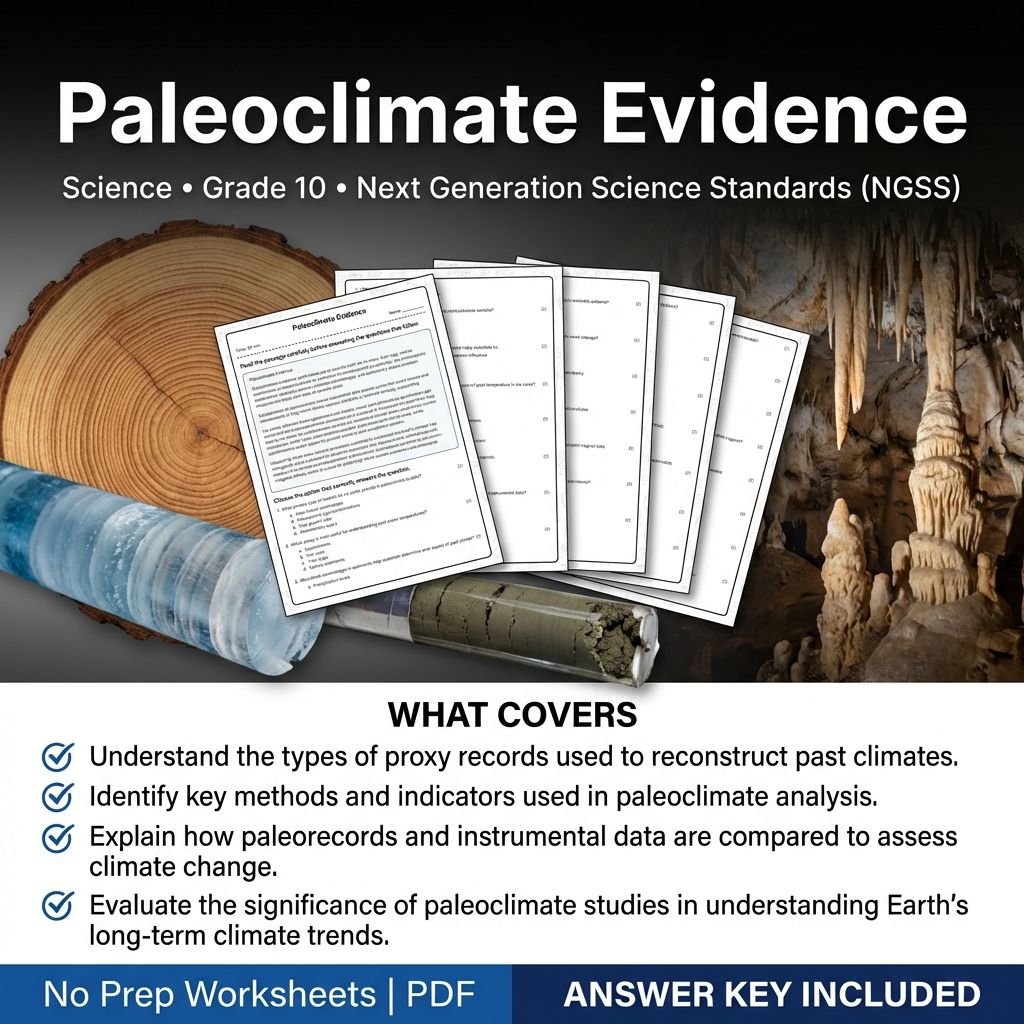 Grade 10 Science Worksheets Bundle | Environmental, Physics & Biology Topics — included worksheet 65