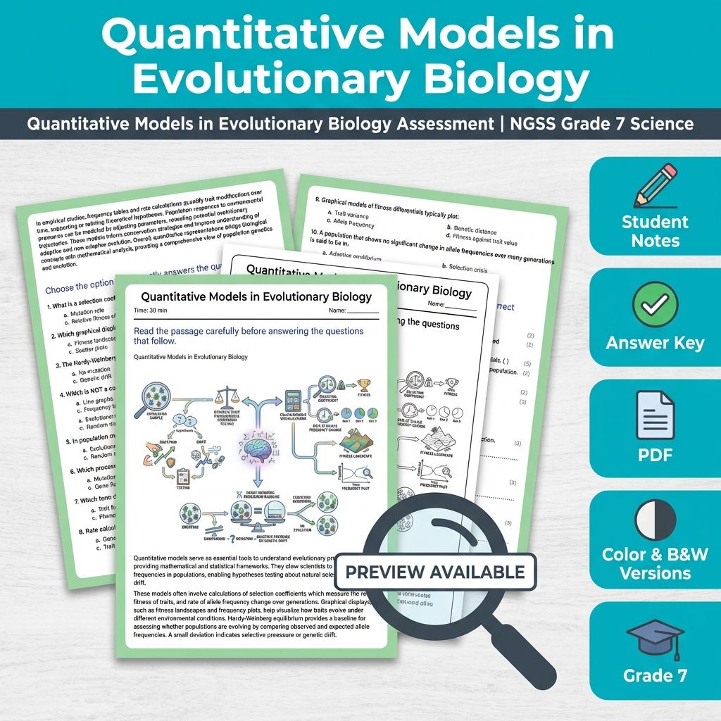 Grade 7 Science Full Year Bundle | NGSS Assessment Worksheets & Resources — included worksheet 48