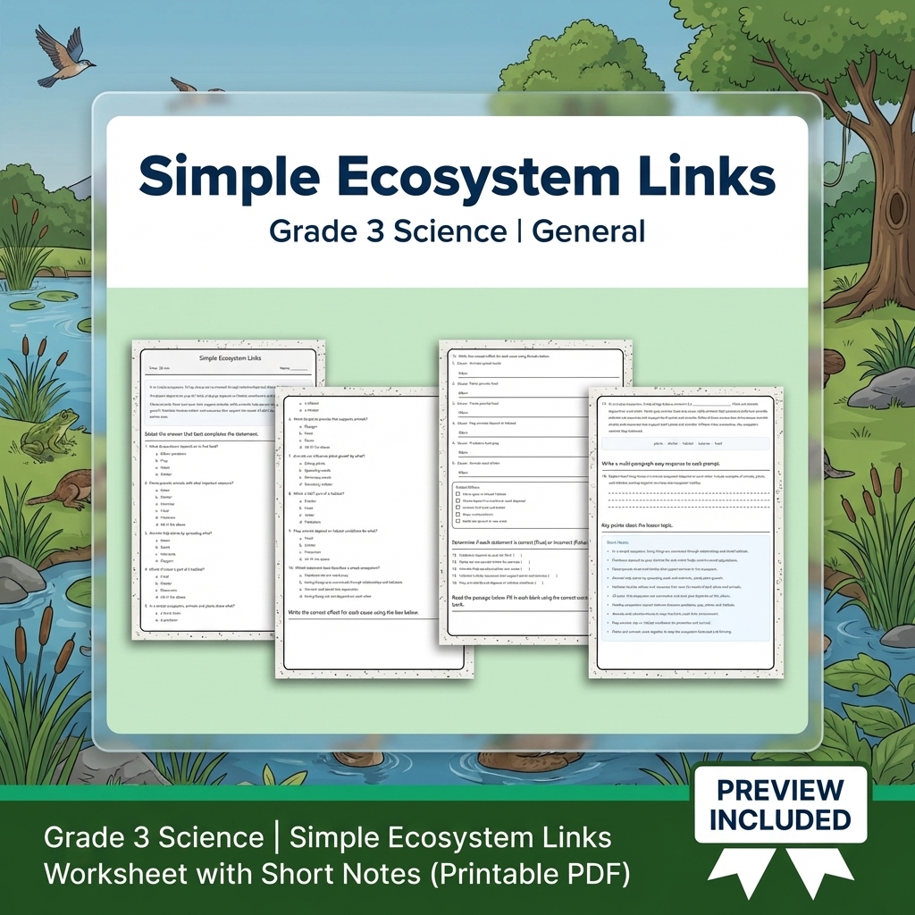 Grade 3 Science Full Year Bundle | Comprehensive Curriculum Resources — included worksheet 40