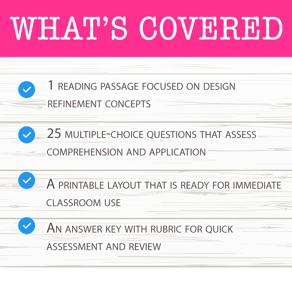 Grade 6 Science worksheet mcq paper worksheet — Grade 6 Science — Worksheet MCQ Paper for Mastering Design Refinement — pa…