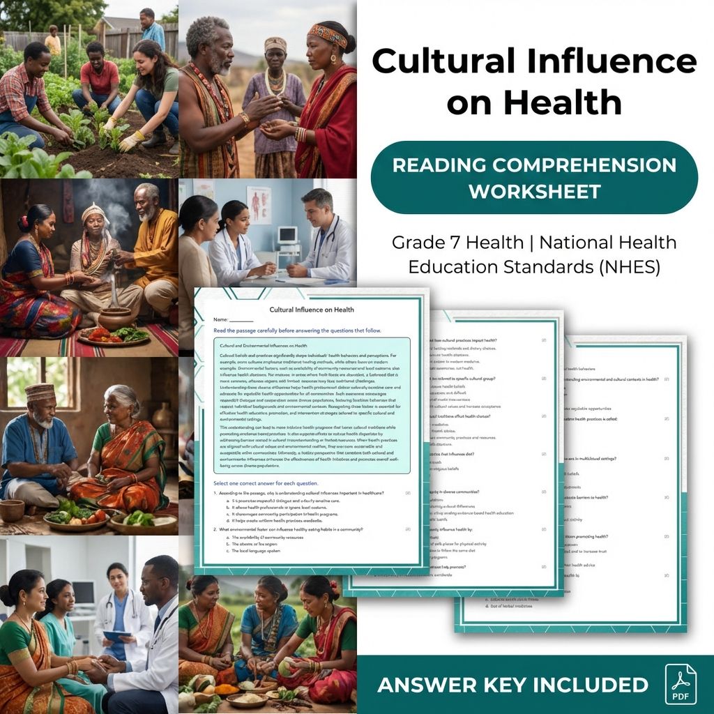Grade 7 Health Curriculum Bundle | Body Systems, Digital Literacy & Wellness Worksheets — included worksheet 29