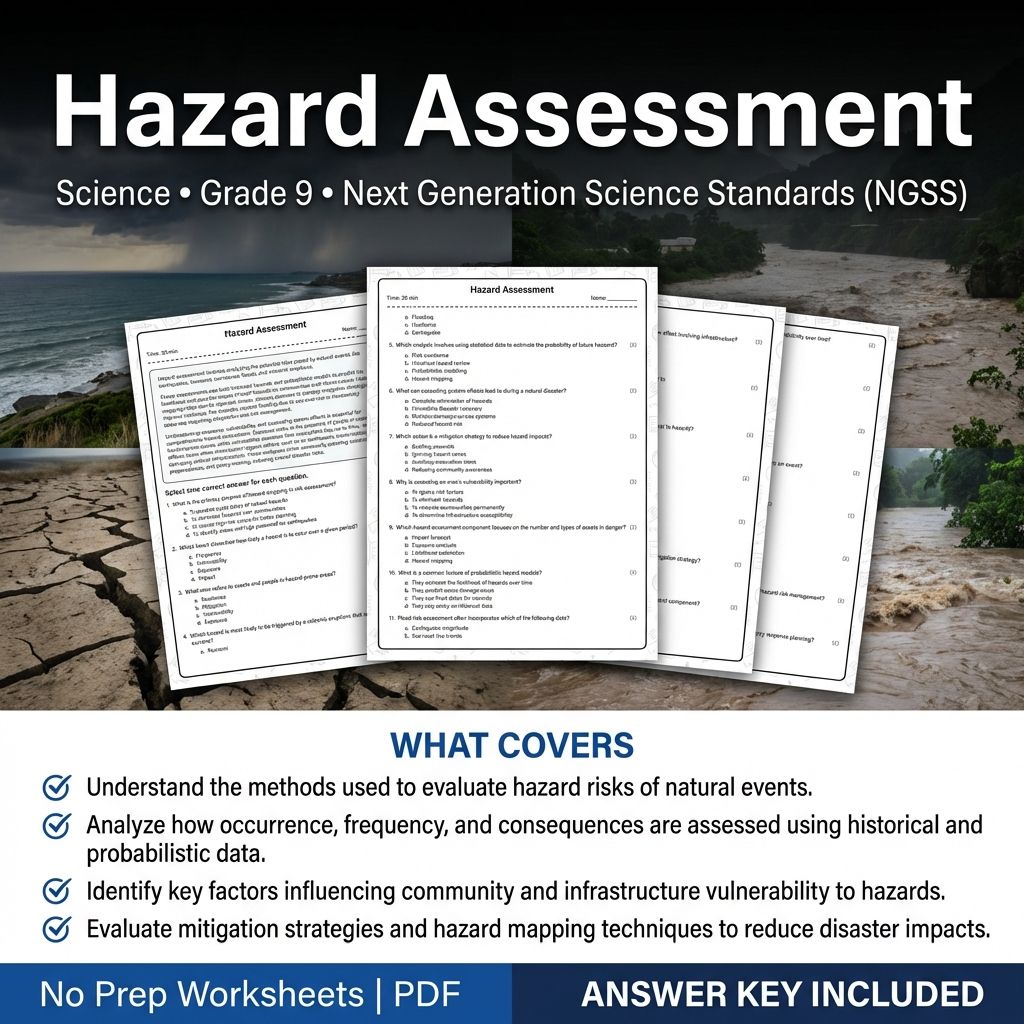 Grade 9 Science Worksheet Bundle | Physics, Biology, Earth & Energy Topics — included worksheet 58