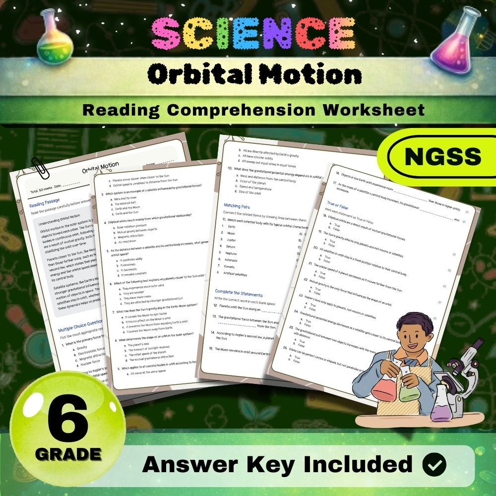 Grade 6 Science Worksheets Bundle | NGSS-Aligned — included worksheet 44